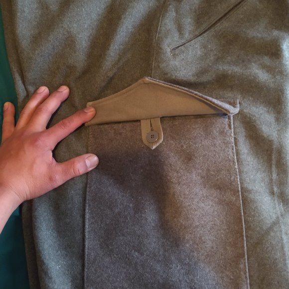 Vintage 1941 WW2 Swedish 104 Wool Military Cargo Field Pants - Picture 6 of 8